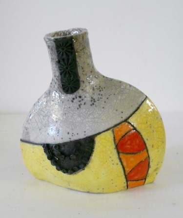 Design getiteld "petit vase bicolore" door Armelle Colombier, Origineel Kunstwerk