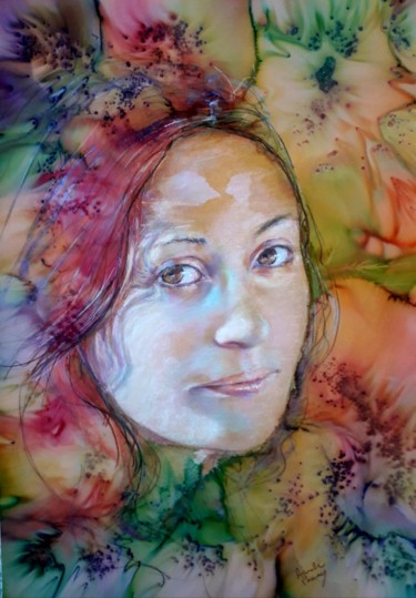 Peinture intitulée "brin de soleil" par Armelle Panay, Œuvre d'art originale, Pastel