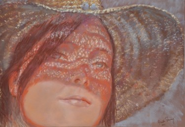 Peinture intitulée "KMI" par Armelle Panay, Œuvre d'art originale, Pastel