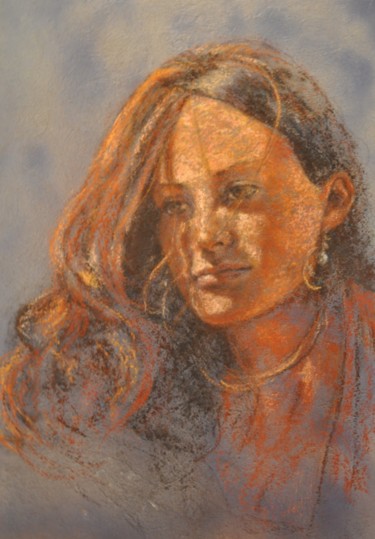 Painting titled "Célinattendue" by Armelle Panay, Original Artwork