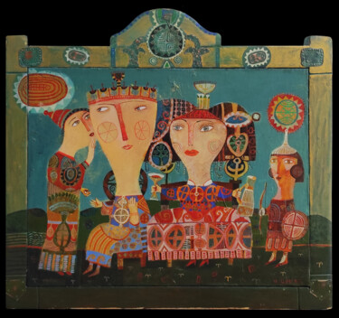 Pintura titulada "Сюрприз для принцес…" por Armen Adilkhanyan (Adil), Obra de arte original, Acrílico
