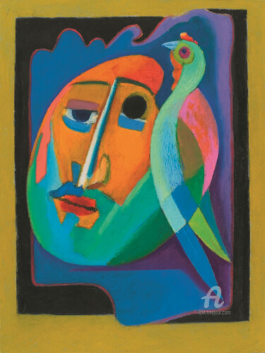 Картина под названием "MY PALETTE1" - Armen Avetisyan, Подлинное произведение искусства, Пастель