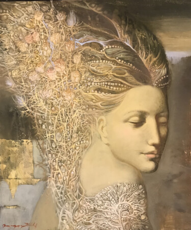 Pintura intitulada "Quatre saisons, l'h…" por Armen Gasparian, Obras de arte originais, Óleo