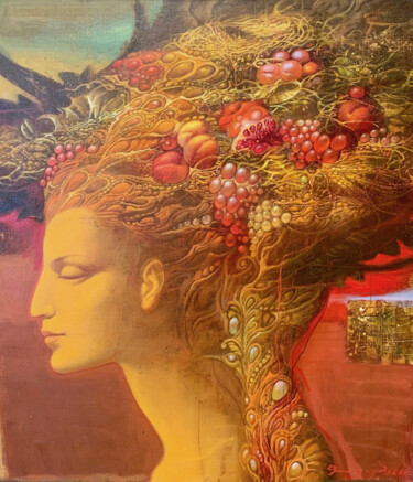 Peinture intitulée "Quatre saison, l'au…" par Armen Gasparian, Œuvre d'art originale, Huile