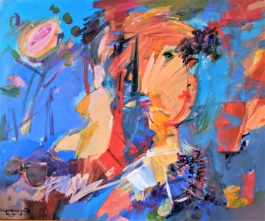 Malarstwo zatytułowany „A little song” autorstwa Armen Ghazayran (Nem), Oryginalna praca, Akryl