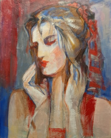 Painting titled "Francine" by Armen Ghazayran (Nem), Original Artwork, Acrylic