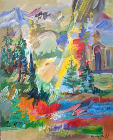 Painting titled "Canadian:" by Armen Ghazayran (Nem), Original Artwork, Acrylic
