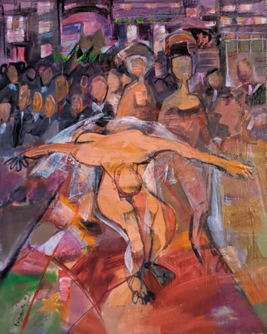 Pintura titulada "On the red carpet" por Armen Ghazayran (Nem), Obra de arte original, Acrílico