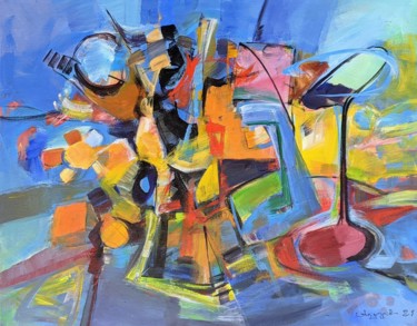Painting titled "On the table" by Armen Ghazayran (Nem), Original Artwork, Acrylic