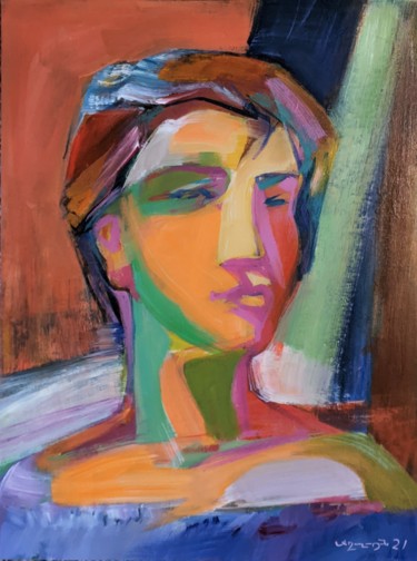 Painting titled "Laura" by Armen Ghazayran (Nem), Original Artwork, Acrylic