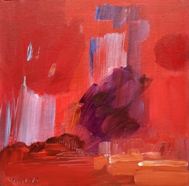 Painting titled "not only red" by Armen Ghazayran (Nem), Original Artwork, Acrylic