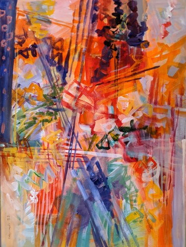 Peinture intitulée "Strings and music /…" par Armen Ghazayran (Nem), Œuvre d'art originale, Acrylique