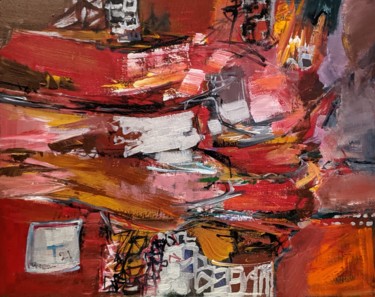 Comparison Red bird Peinture intitulée "Comparison Red bird" par Armen Ghazayran (Nem), Œuvre d'art originale, Acrylique