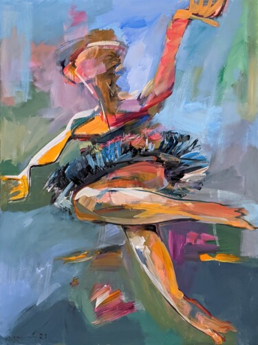 Painting titled "the dancer" by Armen Ghazayran (Nem), Original Artwork, Acrylic