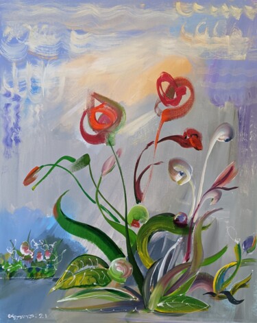 Painting titled "Eastern wind" by Armen Ghazayran (Nem), Original Artwork, Acrylic