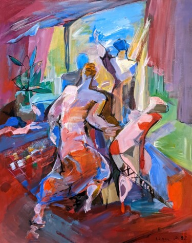 Schilderij getiteld "classes for perform…" door Armen Ghazayran (Nem), Origineel Kunstwerk, Acryl