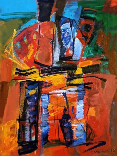 Painting titled "Composition 03,11" by Armen Ghazayran (Nem), Original Artwork, Acrylic