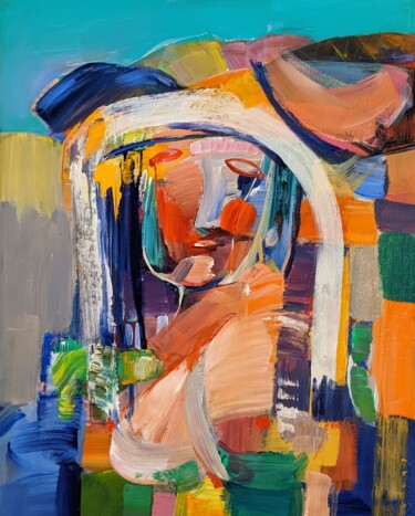 Madame Rose Painting titled "Madame Rose" by Armen Ghazayran (Nem), Original Artwork, Acrylic