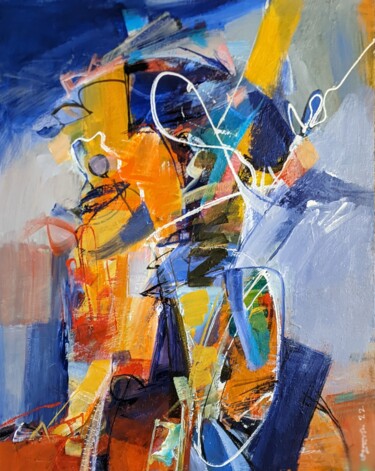 Pintura titulada "Composition / Parab…" por Armen Ghazayran (Nem), Obra de arte original, Acrílico