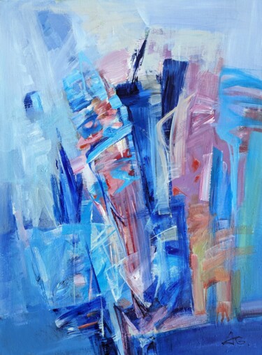 Schilderij getiteld "Ice mask Massimo" door Armen Ghazayran (Nem), Origineel Kunstwerk, Acryl