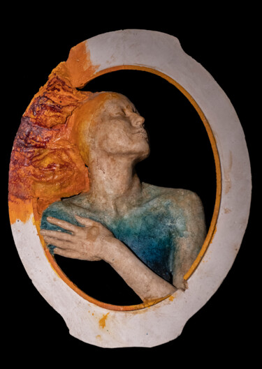 Skulptur mit dem Titel "Nostalgie" von Armen Manukyan-Burovtsov (Armmenart), Original-Kunstwerk, Zement