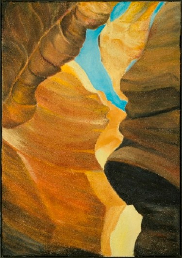 Pittura intitolato "Canyon 15" da Armida "Pupa" Nardi, Opera d'arte originale, Olio