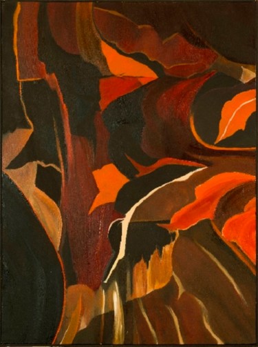 Pittura intitolato "Canyon 42" da Armida "Pupa" Nardi, Opera d'arte originale, Olio