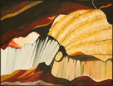 Pittura intitolato "Canyon 43" da Armida "Pupa" Nardi, Opera d'arte originale, Olio