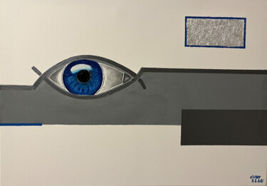 Malerei mit dem Titel "Das innere Auge" von Armin Cotter, Original-Kunstwerk, Acryl