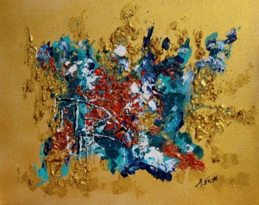 Malerei mit dem Titel "38° Grad" von Armin Evers, Original-Kunstwerk, Acryl