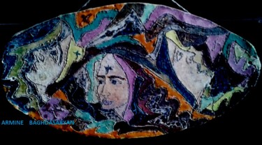 Sculpture intitulée "chrétiennes" par Armine Baghdasaryan (Parmide), Œuvre d'art originale, Céramique
