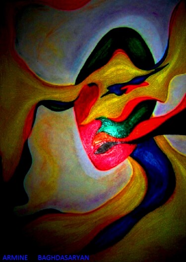 Dessin intitulée "Sans titre d" par Armine Baghdasaryan (Parmide), Œuvre d'art originale, Crayon