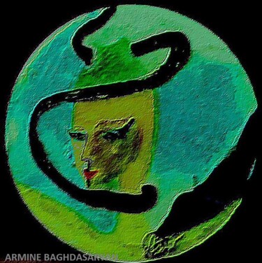Peinture intitulée "sorcier magie !!!" par Armine Baghdasaryan (Parmide), Œuvre d'art originale, Autre