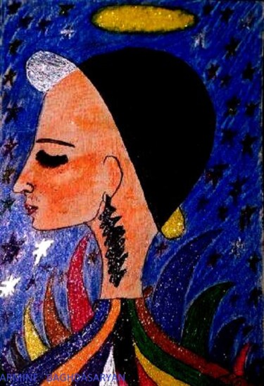 Рисунок под названием "harmonieuse !!!!" - Armine Baghdasaryan (Parmide), Подлинное произведение искусства, Шариковая ручка