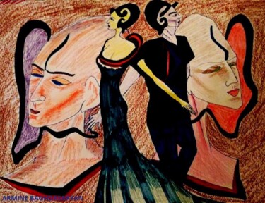 Disegno intitolato "mes proprietes !!!" da Armine Baghdasaryan (Parmide), Opera d'arte originale, Matita