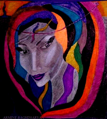 Dessin intitulée "Mareme" par Armine Baghdasaryan (Parmide), Œuvre d'art originale, Crayon