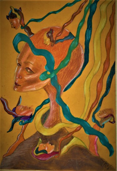 Рисунок под названием "dépendance involont…" - Armine Baghdasaryan (Parmide), Подлинное произведение искусства, Маркер