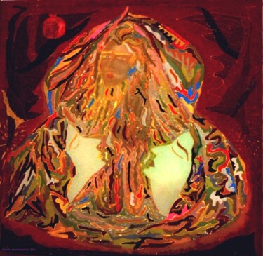 Peinture intitulée "Bénédiction materne…" par Armine Baghdasaryan (Parmide), Œuvre d'art originale, Acrylique