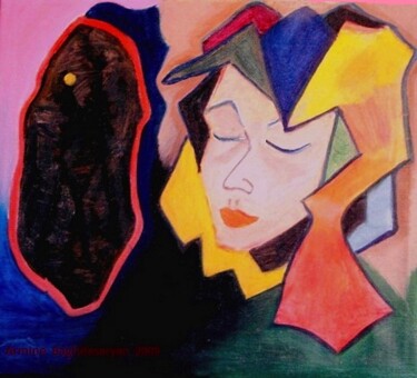 Peinture intitulée "Passe lointain" par Armine Baghdasaryan (Parmide), Œuvre d'art originale, Huile