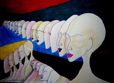 图画 标题为“stereotypes.” 由Armine Baghdasaryan (Parmide), 原创艺术品, 圆珠笔