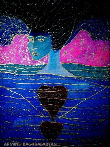 Peinture intitulée "Amour  refusé" par Armine Baghdasaryan (Parmide), Œuvre d'art originale, Acrylique