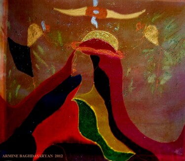 Peinture intitulée "Sous protection div…" par Armine Baghdasaryan (Parmide), Œuvre d'art originale, Acrylique