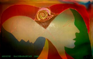 Peinture intitulée "Une oreille pour de…" par Armine Baghdasaryan (Parmide), Œuvre d'art originale, Acrylique