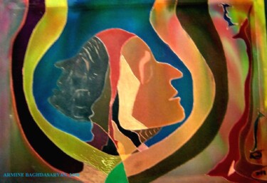 Peinture intitulée "Sourds" par Armine Baghdasaryan (Parmide), Œuvre d'art originale, Acrylique