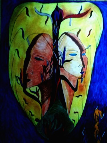Dessin intitulée "Leurs  destin" par Armine Baghdasaryan (Parmide), Œuvre d'art originale, Stylo à bille