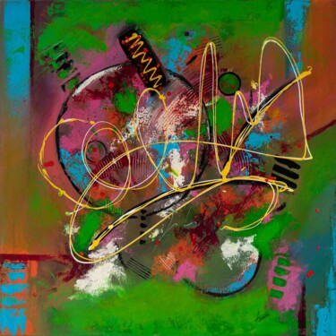 Malerei mit dem Titel "Symphonie colorée" von Armoni, Original-Kunstwerk, Acryl