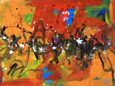 Painting titled "Symphonie 44" by Arnaud Broutin, Original Artwork, Acrylic