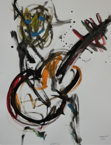 Pintura intitulada "M 1" por Arnaud Broutin, Obras de arte originais, Acrílico