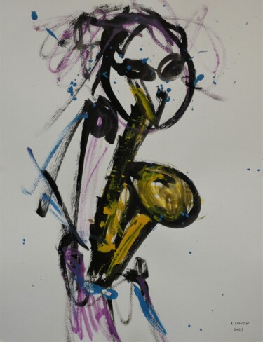 Pintura titulada "M 2" por Arnaud Broutin, Obra de arte original, Acrílico