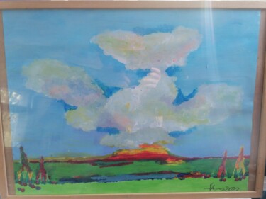 Peinture intitulée "Cumulus de campagne" par Arnaud Carrouché, Œuvre d'art originale, Acrylique